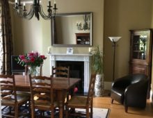 Dining room with a Vescom wallpaper